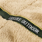 baratos Casacos Leves, Polares &amp; Caminhada-Homens Casaco com capuz Jaqueta de lã para caminhada Inverno Ao ar livre Térmico / Quente Forro de Velocino Prova-de-Água A Prova de Vento Jaquetas em Velocino Zip Completo Alpinismo Campismo