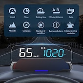 baratos Sistema de visualização frontal-velocímetro hud de carro, display frontal, montado no carro para hud, beidou, satélite, gps, bússola de tempo universal, acessórios para automóveis