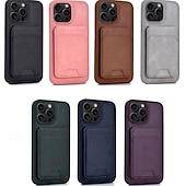 お買い得  iPhone用ケース-電話 ケース 用途 iPhone 16 Pro Max プラス iPhone 15 プロマックスプラス iPhone15 iPhone 14 Pro Max iPhone 13 12 Pro Max iPhone 12 Pro Max iPhone 11 Pro Max バックカバー スタンド付き 磁石バックル ワイヤレス充電をサポート レトロ風 TPU PUレザー