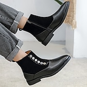 abordables Bottes habillées-bottines à boutons en similicuir bicolore pour hommes – bottines de style victorien vintage pour occasions formelles et décontractées