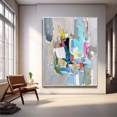 preiswerte Stillleben-Gemälde-abstrakte Malerei handgemachte moderne bunte Pattle Knife Ölgemälde handgemalte Wandkunst abstrakte Gemälde auf Leinwand Acryl Meer Ölgemälde Wandkunst Ozean Fine Art Ölgemälde für Schlafzimmer Kunst