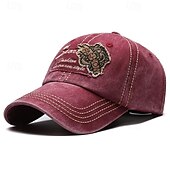 tanie Czapka baseballowa męska-Męskie Czapka z daszkiem Kapelusz Kowbojski kapelusz Czarny Czerwony Bawełna Styl vintage Moda Codzienny Impreza tematyczna Słowa i cytaty Filtr przeciwsłoneczny