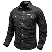 economico camicie western da uomo-Per uomo Animali SPIDER Camicie da lavoro Camicia occidentale Camicia da carico Manica lunga Vintage Occidentale Informale Sportivo Per uscire Inverno Primavera &amp; Autunno Collo ripiegabile Stampa