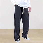 abordables Pierna Recta-Hombre Pantalones de Deporte Pantalones deportivos Pantalones Pantalones de Pana Pantalones deportivos de pierna recta Correa Bolsillo Cintura elástica Plano Comodidad Diario Deporte Moda Casual