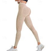 abordables Leggings y mallas de yoga-Mujer Pantalones de yoga Mallas Leggings de Yoga Levantamiento de tope Control de barriga Alta cintura Pilates Entrenamiento de gimnasio Rutina de ejercicio Mallas Leggings Color sólido Negro Rosa