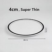 cheap Flush Mounts &amp; Semi Flush Mounts-1-Light LED Ceiling Lamp Round Ultra-Thin Simple Circular Design Ceiling Light Metal Bedroom Lamp Nordic Creative Household Office Study Dining Lamp 28W ONLY DIMMABLE WITH REMOTE CONTROL 30cm