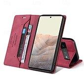 abordables Coques autres téléphones-téléphone Coque Pour Pixel 9 Pro Pixel 9 Pro XL Pixel 8 Pro Pixel 8 Pixel 9 Pixel 7 Pixel 7 Pro Pixel 6 Pixel 6 Pro Coque Arriere Avec Support Fente pour carte Antichoc Rétro TPU faux cuir
