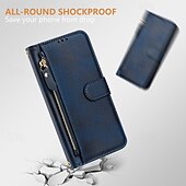 cheap iPhone Cases-Phone Case For iPhone 16 Pro Max Plus iPhone 15 Pro Max Plus iPhone 14 13 12 11 Pro Max Plus iPhone 14 Pro Max iPhone 13 12 11 Pro Max Back Cover with Stand Holder Zipper Support Wireless Charging
