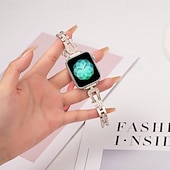 זול להקות Apple Watch-סולו לופ מותאם ל רצועת השעון של Apple Watch 38 מ&quot;מ 40 מ&quot;מ 41 מ&quot;מ 42 מ&quot;מ 44 מ&quot;מ 45 מ&quot;מ 49 מ&quot;מ נשים בלינג יהלום מתכוונן סגסוגת רצועת שעון חלופית ל iwatch Ultra 2 Series 9 8 7 SE 6 5 4 3 2 1