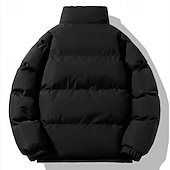 abordables Manteaux &amp; vestes-Homme Doudoune Veste matelassée Poche Polyester Doublure Polaire Usage quotidien Rendez-vous Vacances Normal Mode Décontractées Confortable Chaud Automne hiver Couleur unie / unie Noir Vert Kaki