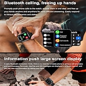 abordables Relojes inteligentes-iMosi ZW65 Reloj inteligente 2.01 pulgada Smartwatch Reloj elegante Bluetooth Monitoreo de temperatura Podómetro Recordatorio de Llamadas Compatible con Android iOS Mujer Hombre Llamadas con Manos