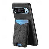 זול תיק טלפון אחר-טלפון מגן עבור Pixel 9 Pro Pixel 9 Pro XL Pixel 8 Pro Pixel 8 פיקסל 9 Pixel 7 Pixel 7 Pro Pixel 6 Pixel 6 Pro כיסוי אחורי עם מעמד חריץ לכרטיס עמיד בזעזועים רטרו TPU PC עור PU