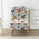 cheap Armchair Cover &amp; Armless Chair Cover-Velvet Accent Chair Covers Luxury High Stretch Armless Chair Slipcovers for Large Chairs, Removable Furniture Protector for Living Dining Room Hotel
