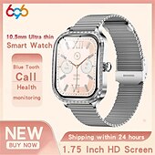 tanie Inteligentne bransoletki-696 MK88 Inteligentny zegarek 1.75 in Inteligentne Bransoletka Bluetooth Powiadamianie o połączeniu telefonicznym Rejestrator snu Pulsometry Kompatybilny z Android iOS Damskie Odbieranie bez użycia