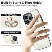 tanie Etui do iPhone&#039;ów-telefon Kılıf Na iPhone&#039;a 16 Pro Max Plusa iPhone&#039;a 15 Pro MaxPlus iPhone 14 13 12 11 Pro Max Plus iPhone 14 Pro Max iPhone 13 12 11 Pro Max Osłona tylna Uchwyt pierścieniowy Gniazdo karty Odporny na