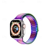 olcso Apple óraszíjak-Solo Loop Kompatibilis valamivel Apple Watch óraszíj 38mm 40mm 41mm 42mm 44mm 45mm 49mm Mágneses kapocs Fém kapocs Állítható Rozsdamentes acél Csere óraszíj mert iwatch Ultra 2 Series 9 8 7 SE 6 5 4