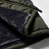 billiga Sportjacka-Herr Utomhusjacka Vinterkappa Fleece-jacka Hoodiejacka Dagligen Semester Håller värmen Vindtät Ficka Avtagbar huva Vår &amp; Höst Färgblock Mode Klassisk Huva Normal Svart Röd Kungsblå Armégrön Jacka