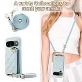 お買い得  その他のスマホケース-電話 ケース 用途 ピクセル9プロ ピクセル9プロXL Pixel 8 Pro Pixel 8 ピクセル9 バックカバー スタンド付き ストラップ付き カード挿入口 レトロ風 TPU PUレザー