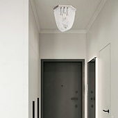preiswerte Rundes Design-moderne Kristall-Kronleuchter-Deckenleuchte Boho Perlen Deckenleuchte 110-240V