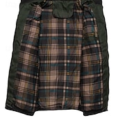 billiga Herrdunjackor och -parkas-Herr Vinterjacka Pufferjacka Quiltad jacka Vadderad Klassisk Stil Polyester Ficka Utomhus Datum Ledigt / vardag Normal Mode Ledigt Håller värmen Vindtät Vinter Färgblock Mörkgrå Blå Grön Pufferjacka