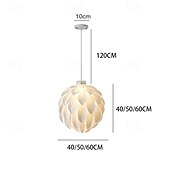 economico Luci a sospensione-lampada a sospensione a forma di petalo di pino lampada a sospensione a forma di pigna design singolo stile nordico 85-265v