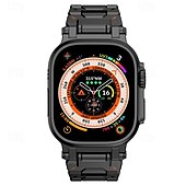 olcso Apple óraszíjak-Solo Loop Kompatibilis valamivel Apple Watch óraszíj 42mm 44mm 45mm 49mm Fém kapocs Állítható Rozsdamentes acél Csere óraszíj mert iwatch Ultra 2 Series 9 8 7 SE 6 5 4 3 2 1