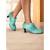 cheap 1950s-Women&#039;s Vintage Oxford Lace-Up Shoes - Retro Style Kitten Heel Brogue Design, Perfect for Office Wear and Classic Outfits