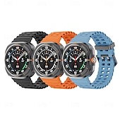 baratos Pulseiras de relógio Samsung-4 pacotes Pulseiras de Relógio para Samsung Assistir Ultra Silicone Substituição Alça Ajustável Banda do Oceano Pulseira