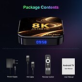cheap TV Boxes-Android 12 TV Box TX98 PRO Bluetooth 4.0 4K 4K 8K RK3328 4GB 64GB