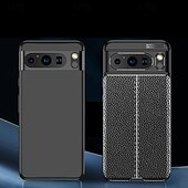 お買い得  その他のスマホケース-電話 ケース 用途 Pixel 8 Pro Pixel 8 バックカバー スタンド付き 耐衝撃 レトロ風 TPU PUレザー