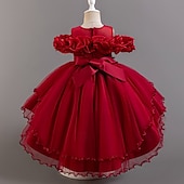 Copii Fete Rochie de petrecere Floral Floare Manșon scurt Nuntă Ocazie specială Zdrobit Fermoar Frumoasa Dulce Bumbac Poliester Asimetric Rochie de petrecere Vară Primăvară Toamnă 4-13 ani Alb ieftine Rochii de Petrecere-Copii Fete Rochie de petrecere Floral Floare Manșon scurt Nuntă Ocazie specială Zdrobit Fermoar Frumoasa Dulce Bumbac Poliester Asimetric Rochie de petrecere Vară Primăvară Toamnă 4-13 ani Alb