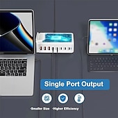 olcso USB-elosztók-268w-os asztali gan töltő 8 portos usb típusú c pd töltő gyorstöltés 3.0 usb típusú c gyorstöltő mobil usb töltő