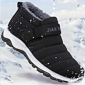 preiswerte Winter- und Schneestiefel-wasserdichte Winter-Wanderstiefel für Herren – rutschfeste Sohle, warmes Kunstfellfutter und Klettverschluss