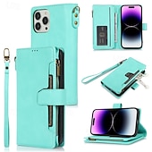 cheap iPhone Cases-Phone Case For iPhone 16 Pro Max Plus iPhone 15 Pro Max Plus iPhone 14 13 12 11 Pro Max Plus iPhone 14 Pro Max iPhone 13 12 11 Pro Max Flip Cover with Stand Holder with Wrist Strap Card Slot Retro