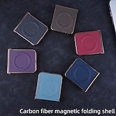 halpa Samsung-kotelot-puhelin Etui Käyttötarkoitus Z-kääntö 7 Z Flip 6 Z Flip 5 Z Flip 4 Z Flip 3 Takakuori Magneetti Tukee langatonta latausta Iskunkestävä Retro Hiilikuitu Pinnoitus
