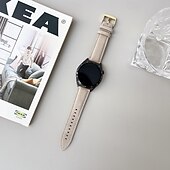 olcso Samsung óraszíjak-Óraszíj mert Samsung Galaxy Watch 3 45mm, Galaxy Wacth 46mm, Gear S3 Classic / Frontier, Gear 2 Neo Live Műbőr Csere Szíj Állítható Solo Loop Karszalag