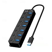 cheap USB Hubs-Extension Computer One Drag Seven Multi-interface Hubs With Switches