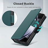 お買い得  サムスン用ケース-電話 ケース 用途 Zフォールド6 Z Fold 5 Z Fold 4 Z Fold 3 バックカバー スタンド付き リストストラップ付き カード挿入口 レトロ風 TPU PUレザー