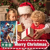 halpa Adventin kalenteri-24 kpl adventtikalenteri söpö eläinkokoelma, joulu 24 päivän lähtölaskenta tytöille pojille taaperoille, adventtikalentereita yllätysjoululahjoja lapsille dinosaurusleluja