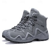 cheap Hiking Boots-Men&#039;s Waterproof Winter Hiking Boots with Fur Lining – Insulated Outdoor Snow Boots for Cold Weather