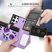 baratos Capa Samsung-telefone Capinha Para S24 Ultra S24 Plus S23 Ultra S23 Plus Capa traseira Com Suporte com cordão com pulseira Retro TPU Couro PU