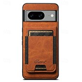 זול תיק טלפון אחר-טלפון מגן עבור Pixel 9 Pro Pixel 9 Pro XL Pixel 8 Pro Pixel 8 Pixel 7 Pixel 7 Pro Pixel 6 Pixel 6 Pro כיסוי אחורי עם מעמד ניתן לניתוק מגנטי רטרו TPU PC עור PU