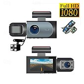 abordables DVR pour voiture-K3 1080p Nouveau design / HD / Surveillance à 360 ° DVR de voiture 150 Degrés Grand angle 2 pouce IPS Dash Cam avec Wi-Fi / Vision nocturne / Enregistrement en Boucle 4 LED infrarouge Enregistreur de