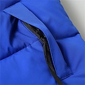 cheap Men&#039;s Vest-Men&#039;s Puffer Vest Padded Gilet Quilted Vest Daily Date Vacation Fashion Casual Fall &amp; Winter Pocket Polyester Warm Comfortable Color Block Zipper Stand Collar Regular Fit Black Yellow Red Royal Blue