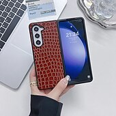Χαμηλού Κόστους Samsung Θήκη-τηλέφωνο tok Για Samsung Galaxy Z Flip 6 Z Flip 5 Z Flip 4 Z Flip 3 Πίσω Κάλυμμα Ανθεκτική σε πτώσεις Ρετρό TPU PU δέρμα