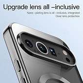levne Ostatní pouzdra-telefon Carcasă Pro Pixel 9 Pro Pixel 9 Pro XL Pixel 8 Pro Pixel 8 Pixel 9 Zadní kryt Magnetické Podpora bezdrátového nabíjení Nárazuvzdorné Retro TPU Pokování