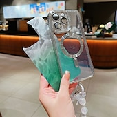 お買い得  iPhone用ケース-電話 ケース 用途 iPhone 16 Pro Max プラス iPhone 15 プロマックスプラス iPhone 14 13 12 11 Pro Max Plus iPhone 14 Pro Max iPhone 13 12 11 Pro Max バックカバー 磁石バックル ワイヤレス充電をサポート リストストラップ付き レトロ風 TPU アクリル