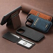 Недорогие Чехлы для iPhone-телефон Кейс для Назначение iPhone 16 Про Макс Плюс Айфон 15 Про Макс Плюс iPhone 14 13 12 Pro Max Plus iPhone 14 Pro Max iPhone 13 12 Pro Max Кейс на заднюю панель со стендом Съемный Магнитный Ретро