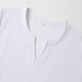 cheap Waffle Knit Tee-Men&#039;s Waffle Shirt T Shirt Tee Top Long Sleeve Shirt Long Sleeve V Neck Spring &amp;  Fall Plain Fashion Designer Basic V Neck Vacation Street Going out Black White Gray Top Tee for Men