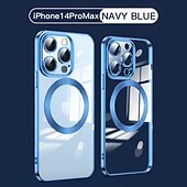 お買い得  iPhone用ケース-電話 ケース 用途 iPhone 16 Pro Max プラス iPhone 15 プロマックスプラス iPhone 14 13 12 11 Pro Max Plus iPhone 14 Pro Max iPhone 13 12 11 Pro Max バックカバー 磁石バックル ワイヤレス充電をサポート 耐衝撃 レトロ風 TPU 仕上げ